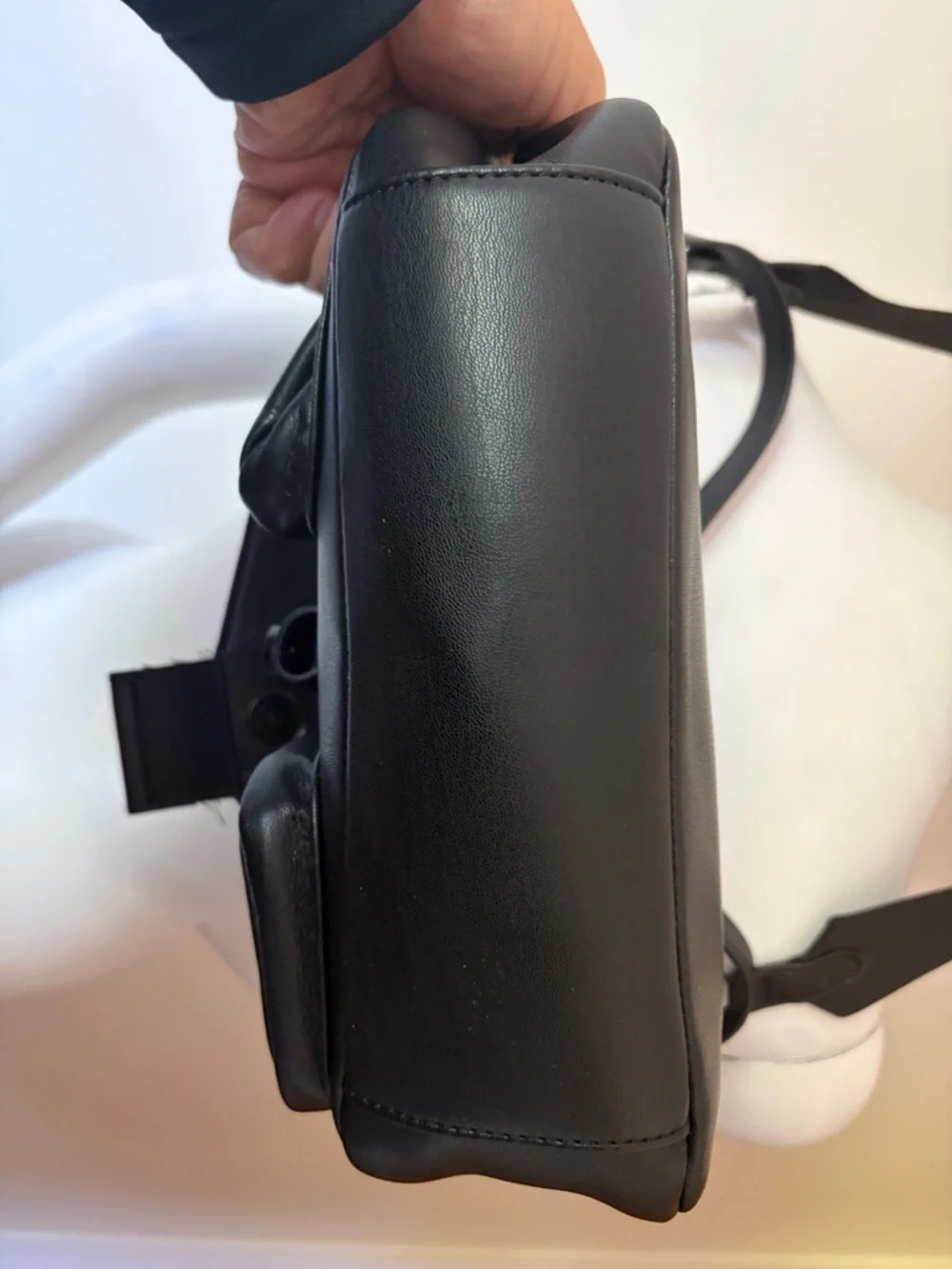 ALDO Black Faux Leather Crossbody Bag
